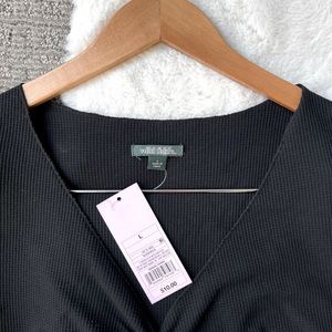 NWT Black Crop Tee